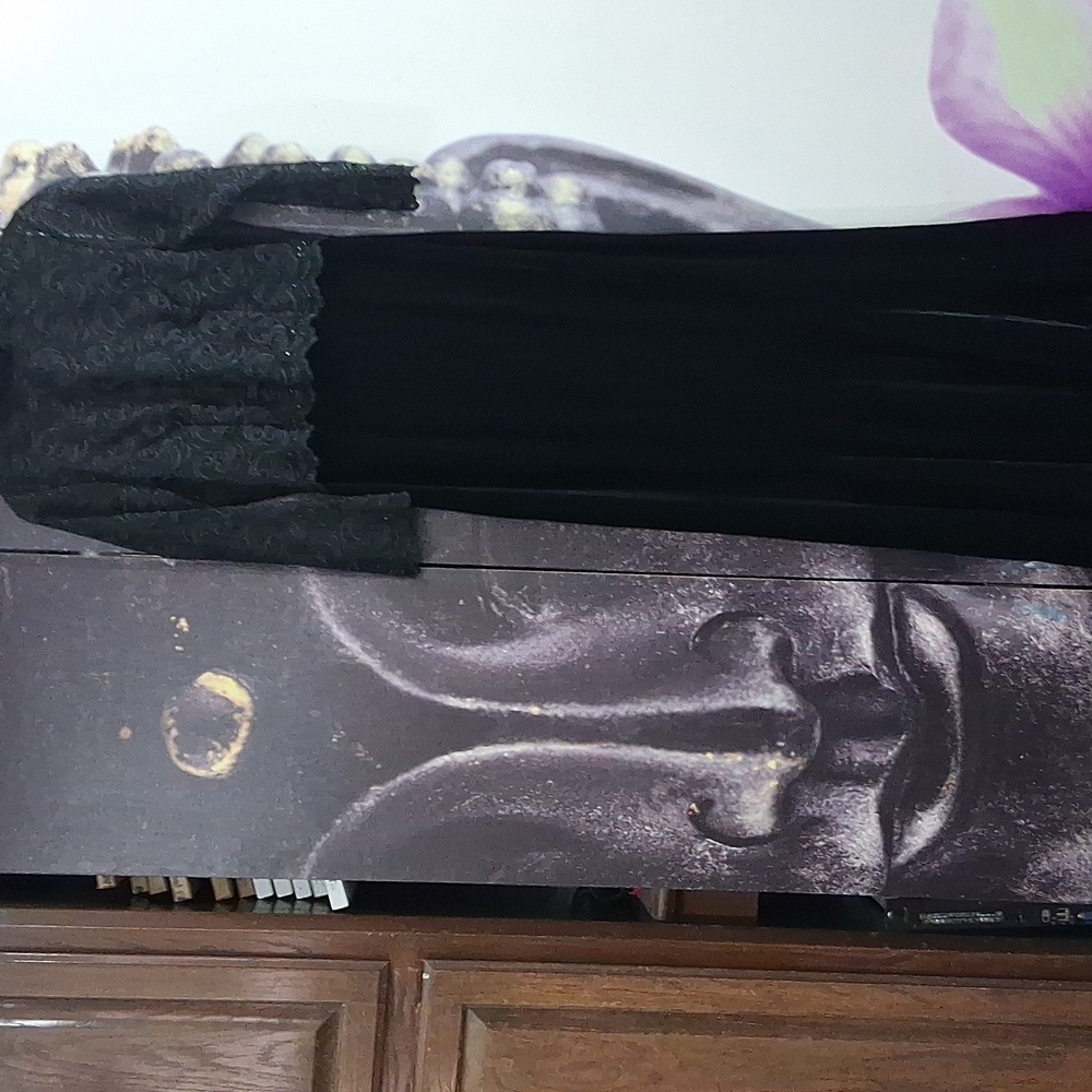 Papell Boutique Black Evening Dress with Lace Detail Sz 8